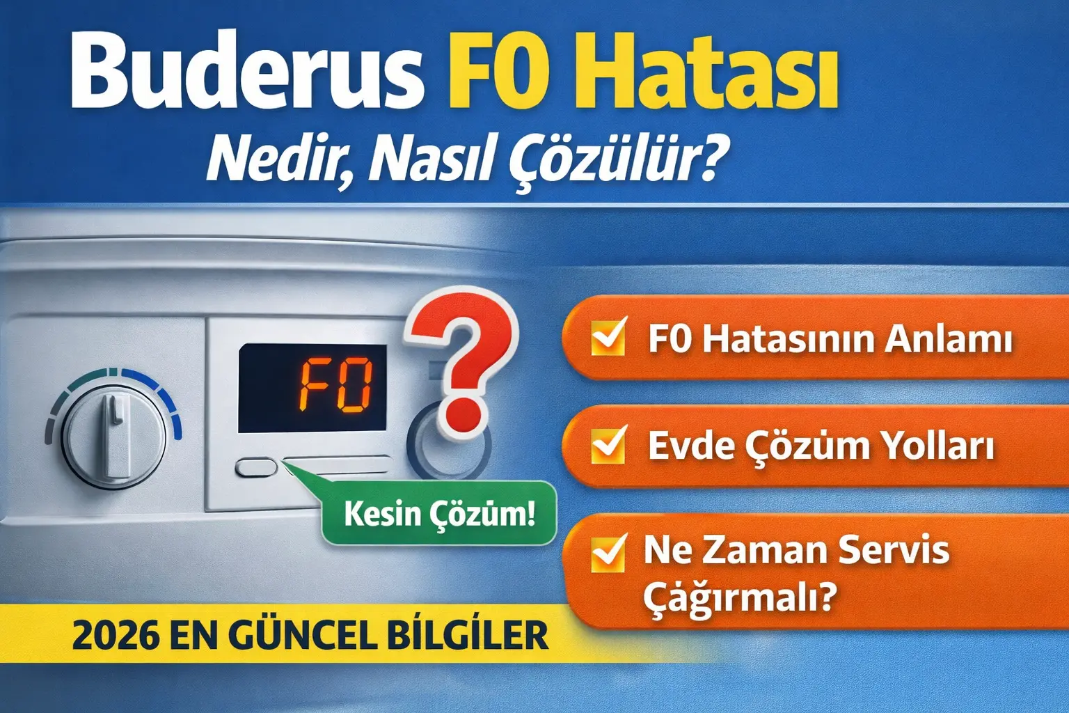 buderus f0 hatası nedir çözümü