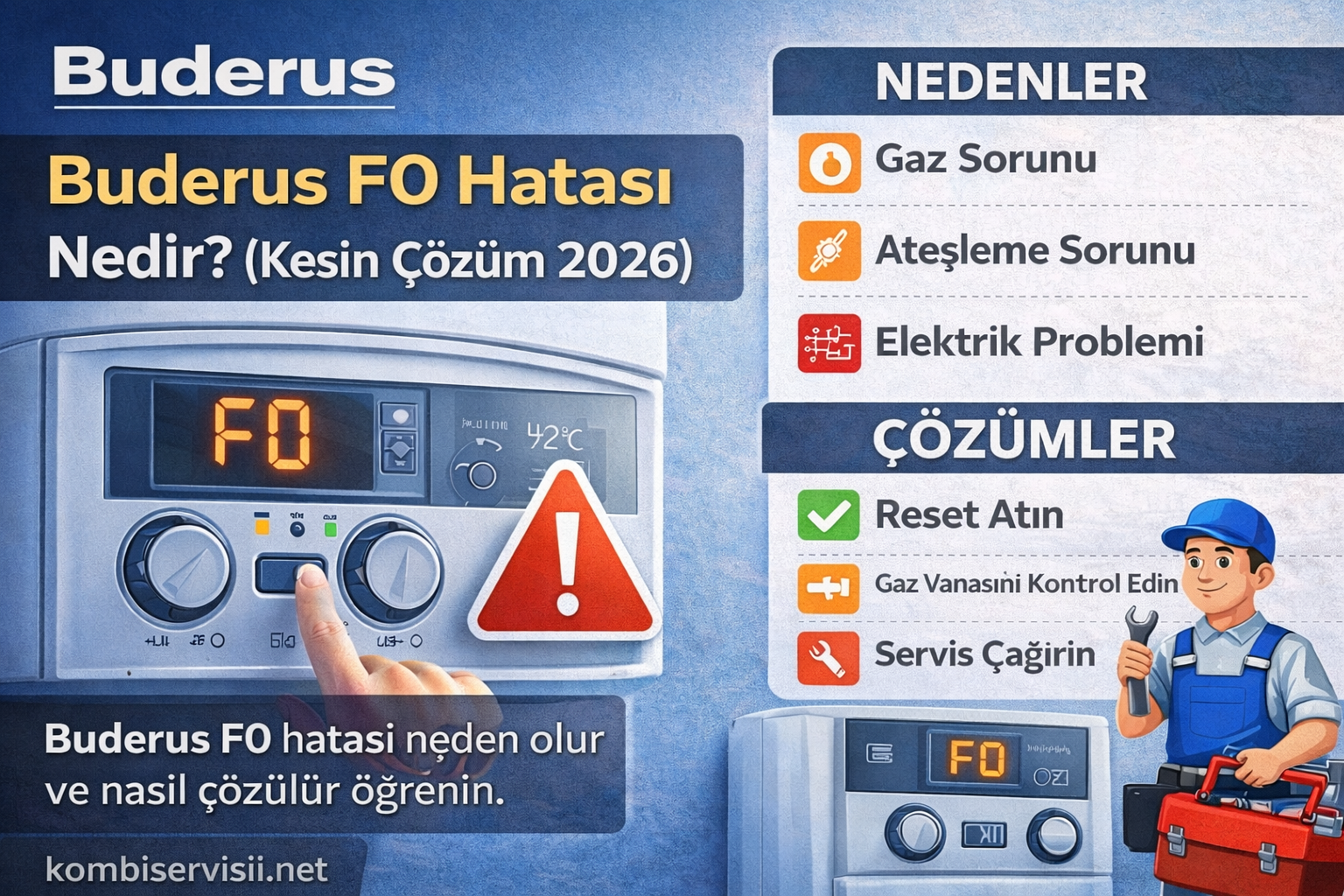 buderus f0 hatası nedir çözümü