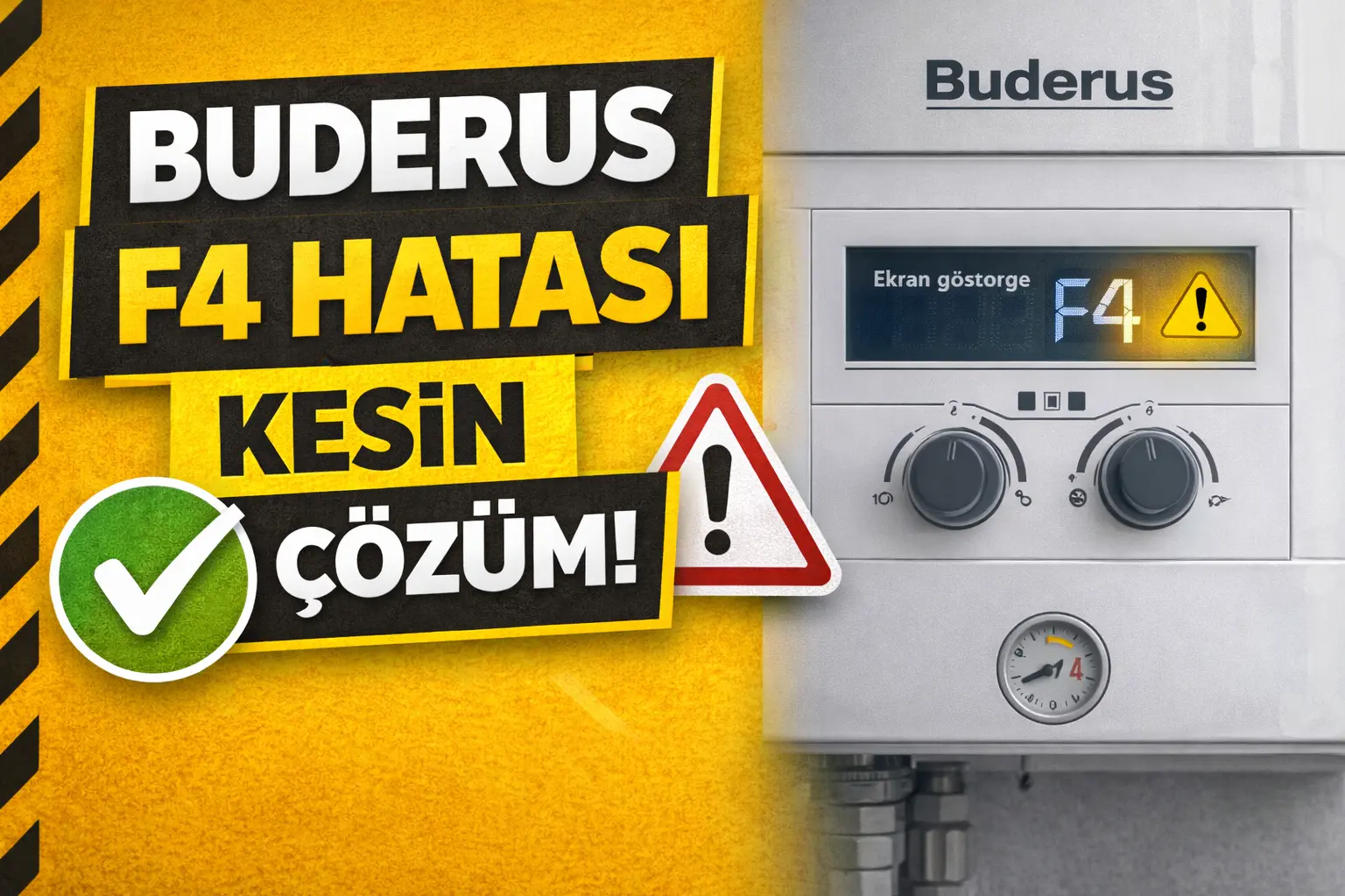buderus f4 hatası kesin çözüm