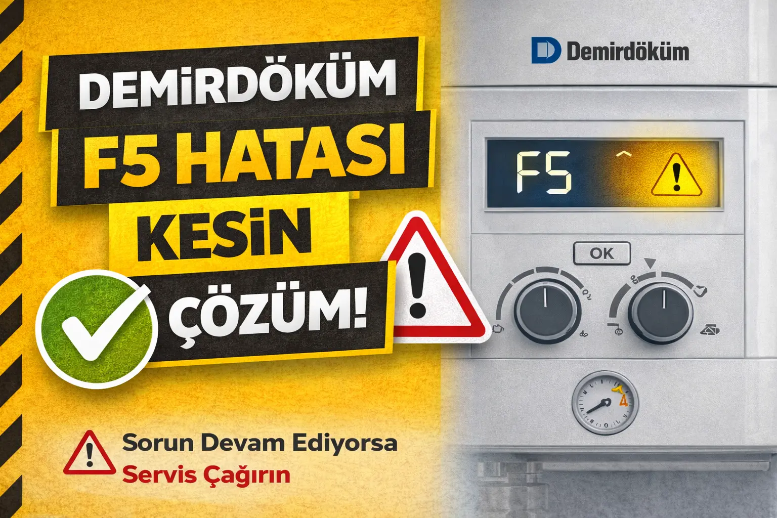 demirdöküm f5 hatası kesin çözüm