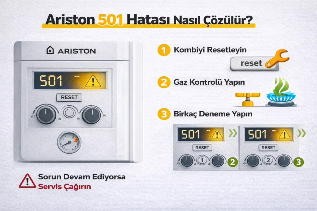 ariston 501 hatası nasıl çözülür