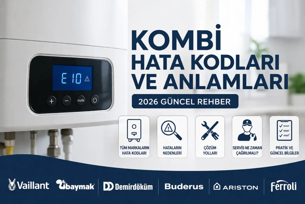kombi hata kodları ve anlamları listesi