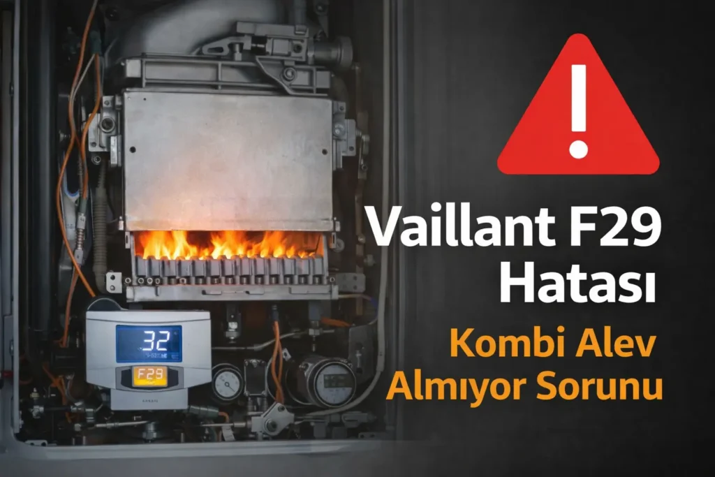 vaillant f29 hatası kombi alev almıyor sorunu